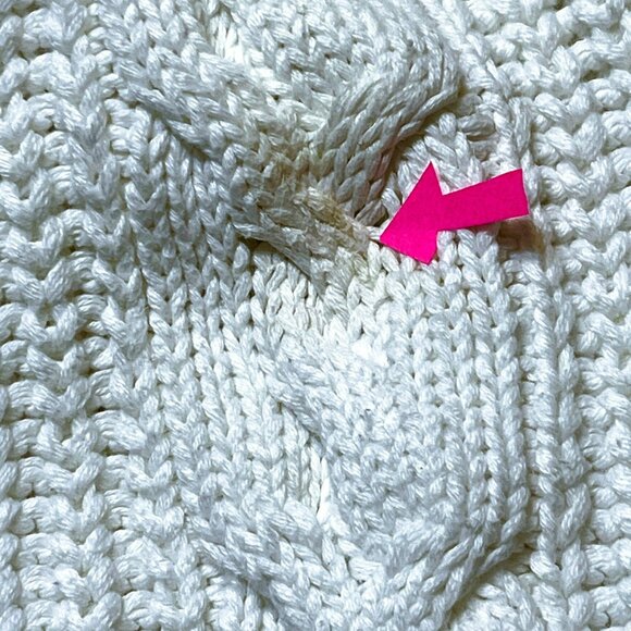 GAP Women's Fisherman Cable-Knit Sweater sz Medium Turtleneck Coastal Old Money - Picture 9 of 9